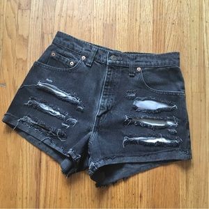 Levis vtg 550 mom cotton cut off short 26 90’s